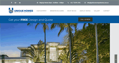 Desktop Screenshot of brisbaneuniquehomes.com.au